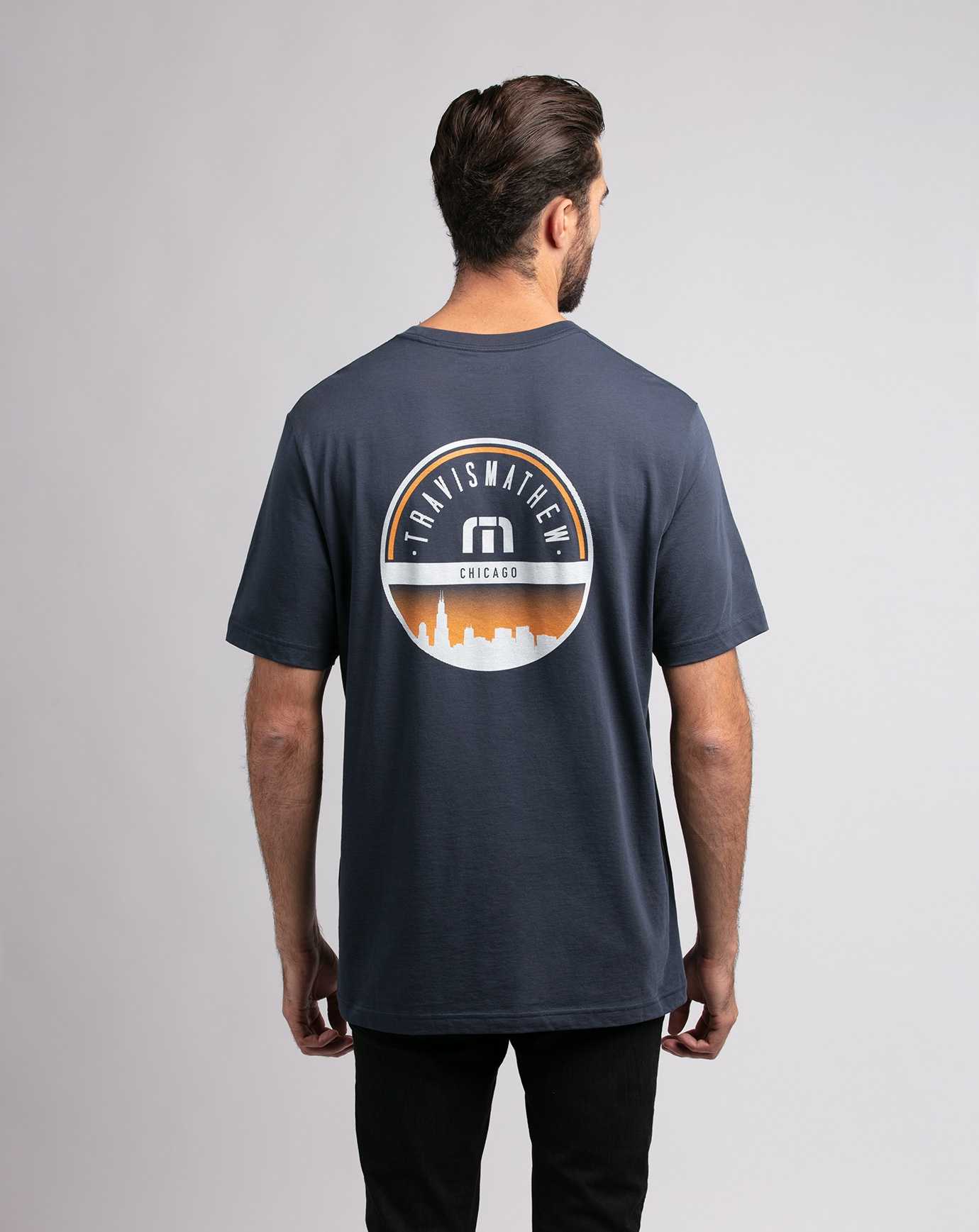 Travis Mathew Da Beers Tee Mood Indigo | HLVNZGC-02