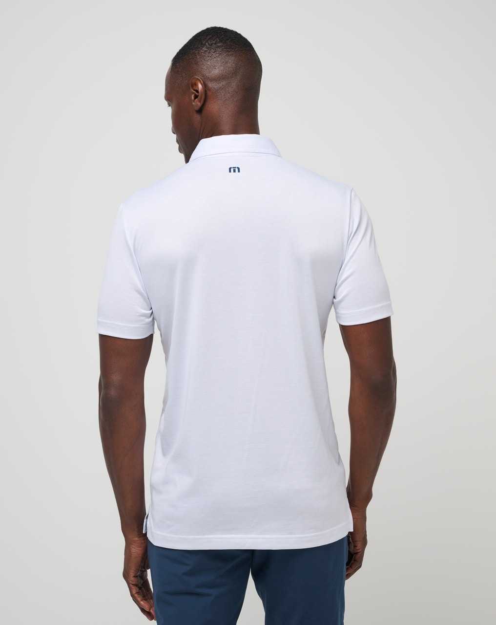 Travis Mathew Deck Navigator Polo White | IGYQOZH-65