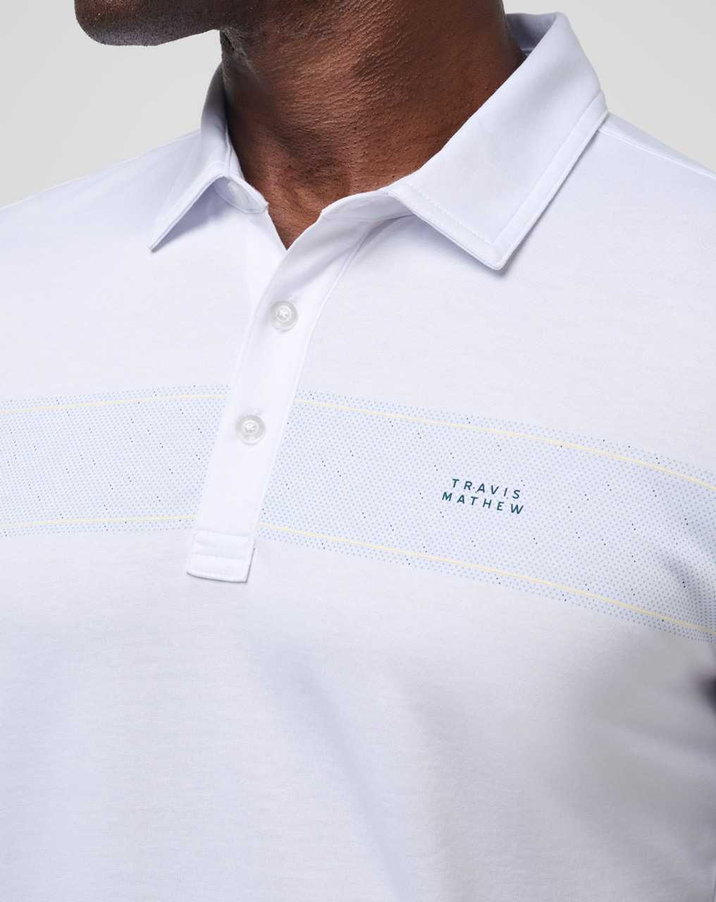 Travis Mathew Deck Navigator Polo White | IGYQOZH-65