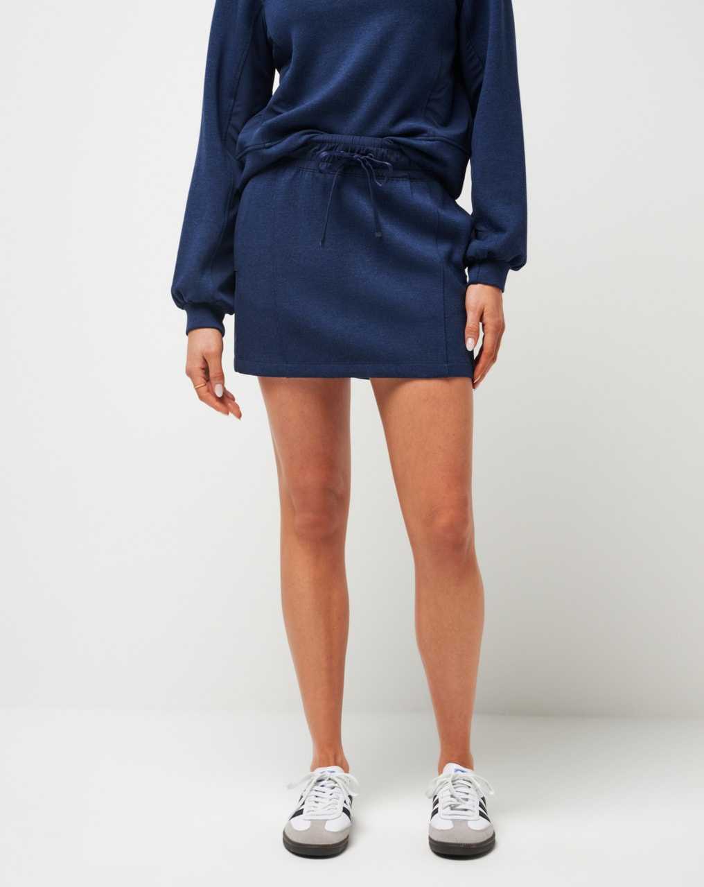 Travis Mathew Delightful Skirt Heather Navy Blazer | BFRWPVA-40