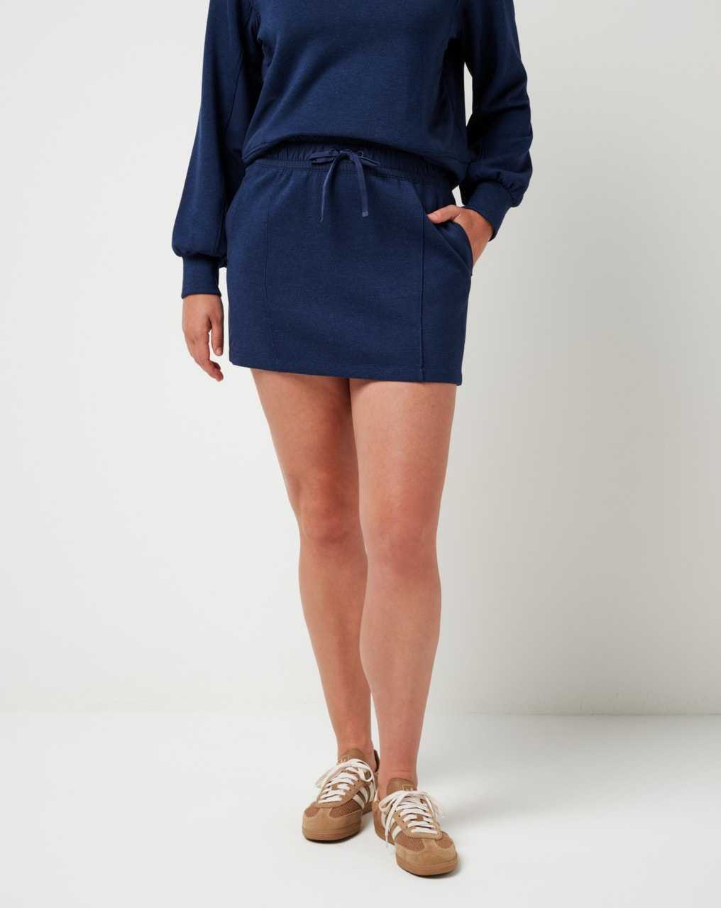 Travis Mathew Delightful Skirt Heather Navy Blazer | BFRWPVA-40