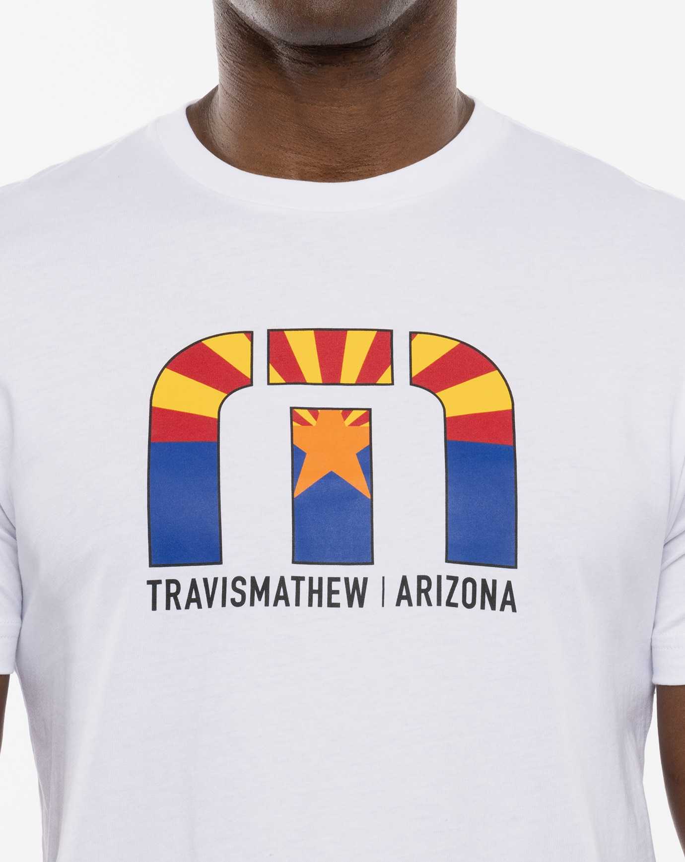 Travis Mathew Desert Man Tee White | DFBKSHI-63