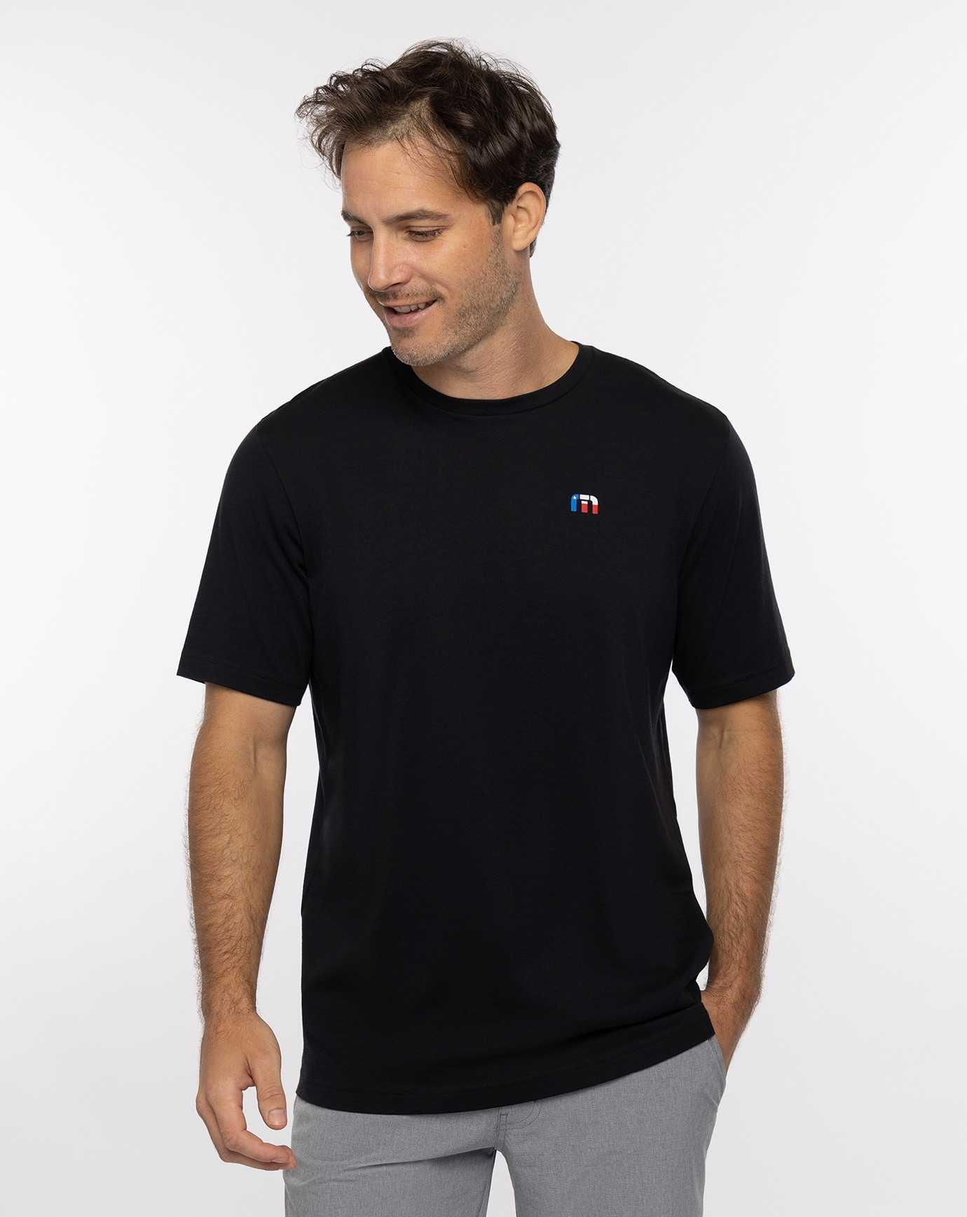 Travis Mathew Dinosaur Valley Tee Black | GWOUEMB-67