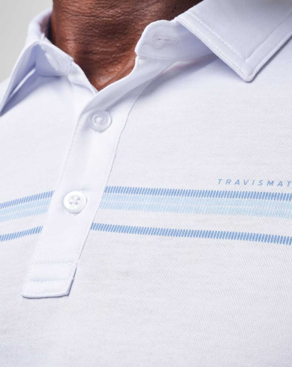 Travis Mathew Dolphin Cruise Polo White | TEUMCIV-16