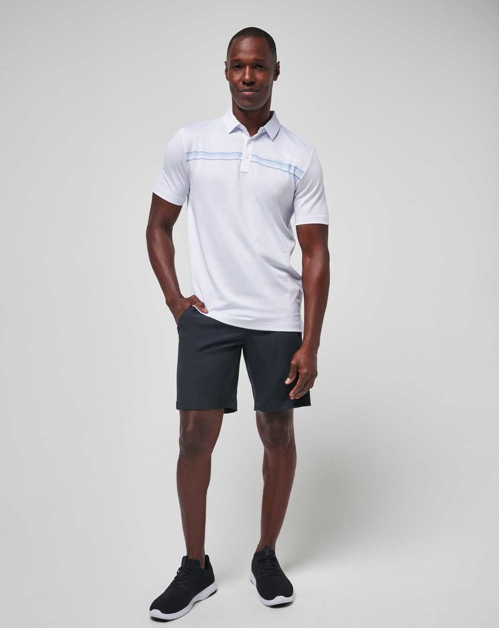 Travis Mathew Dolphin Cruise Polo White | TEUMCIV-16