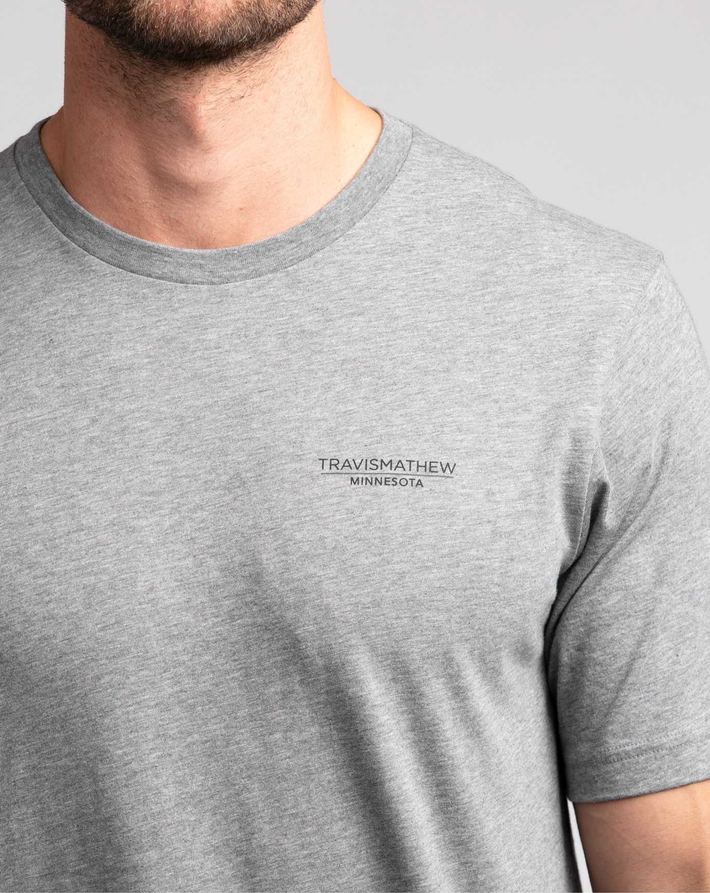 Travis Mathew Dontcha Know Tee Heather Grey | ERUIWBQ-09