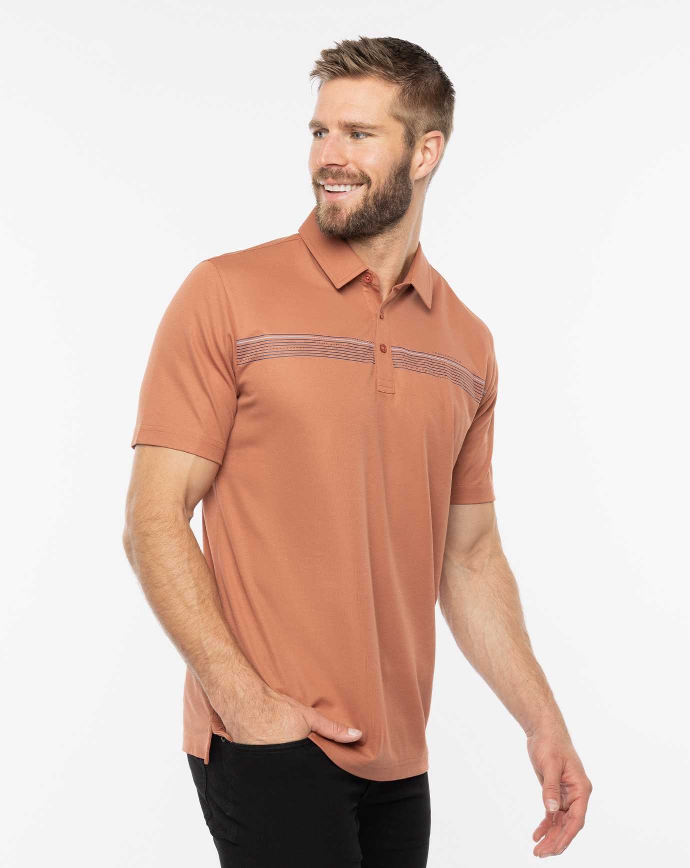 Travis Mathew Dry Dock Polo Copper | DBGUFRI-30