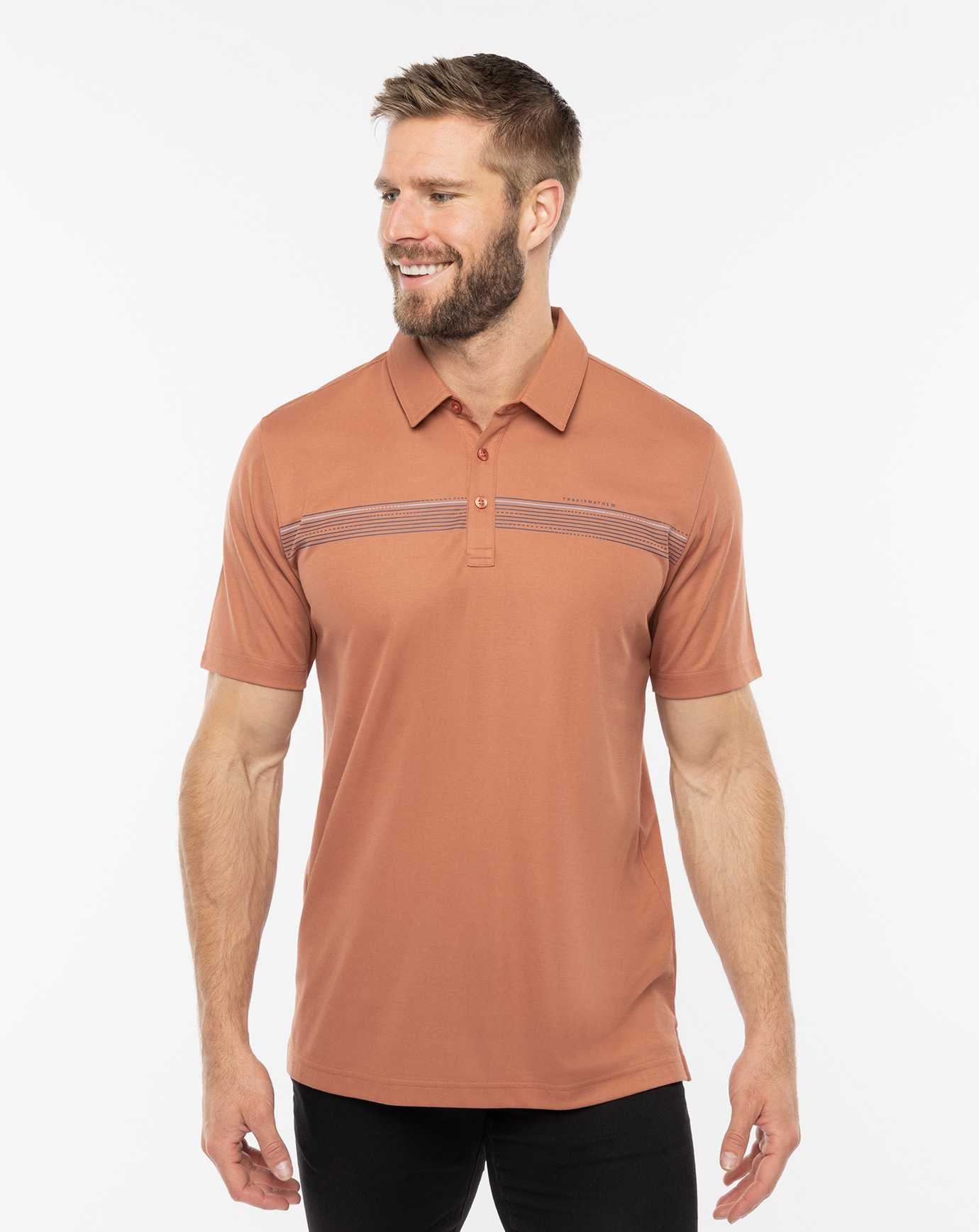 Travis Mathew Dry Dock Polo Copper | DBGUFRI-30