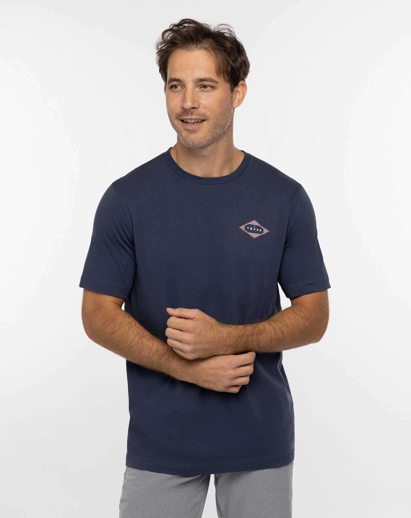 Travis Mathew Elbow Room Tee Mood Indigo | NSZBTPM-20