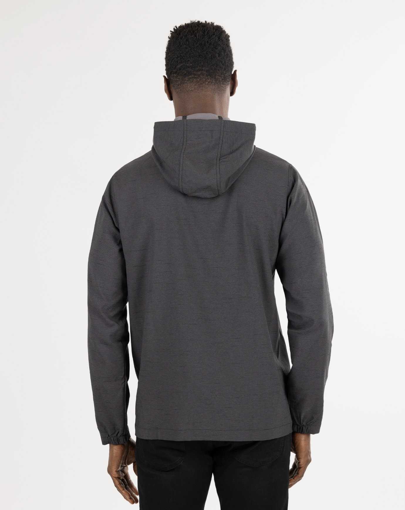 Travis Mathew Element Of Surprise Full Zip Hoodie Heather Black | NIVXUBT-06