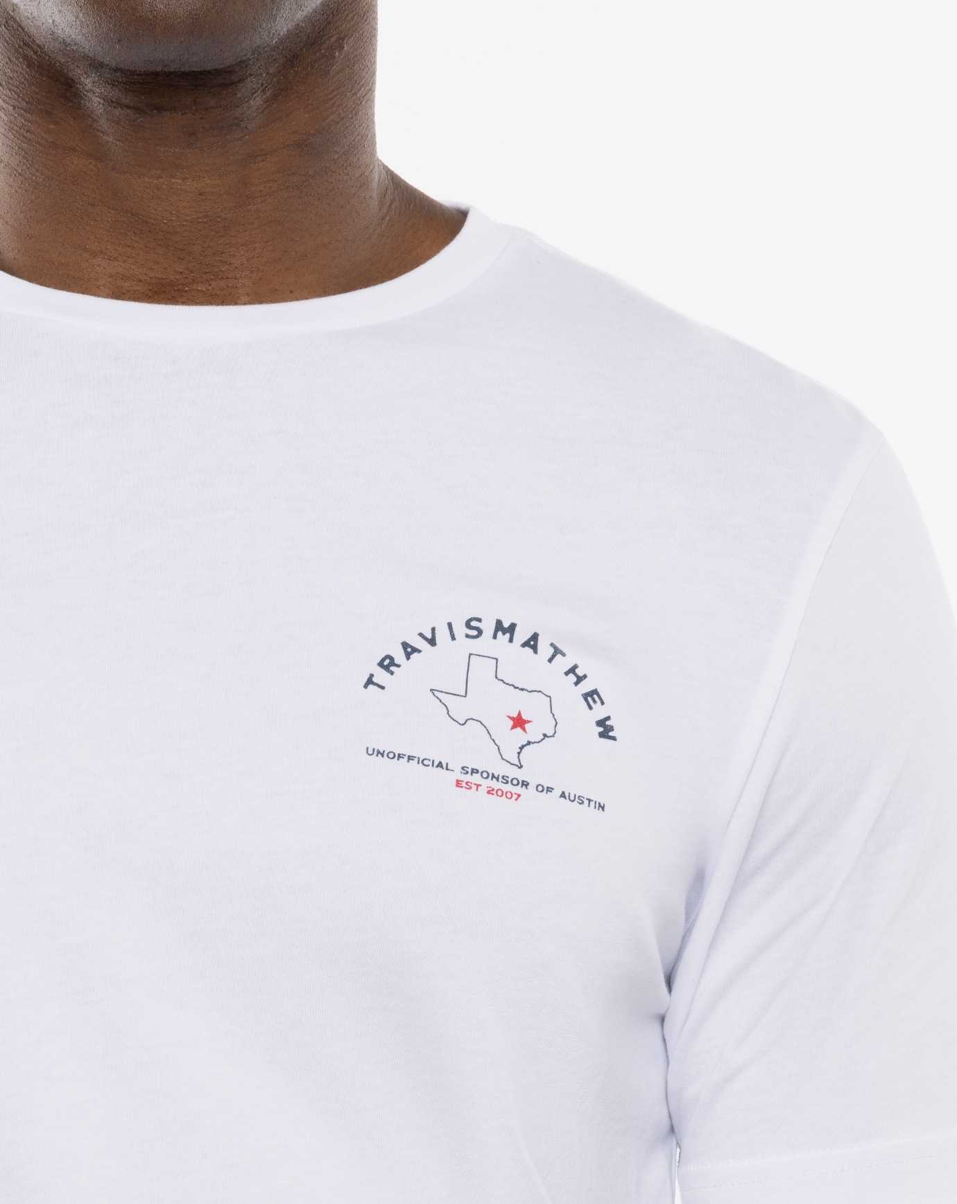 Travis Mathew Enchanted Rock Tee White | HTBQWUN-03