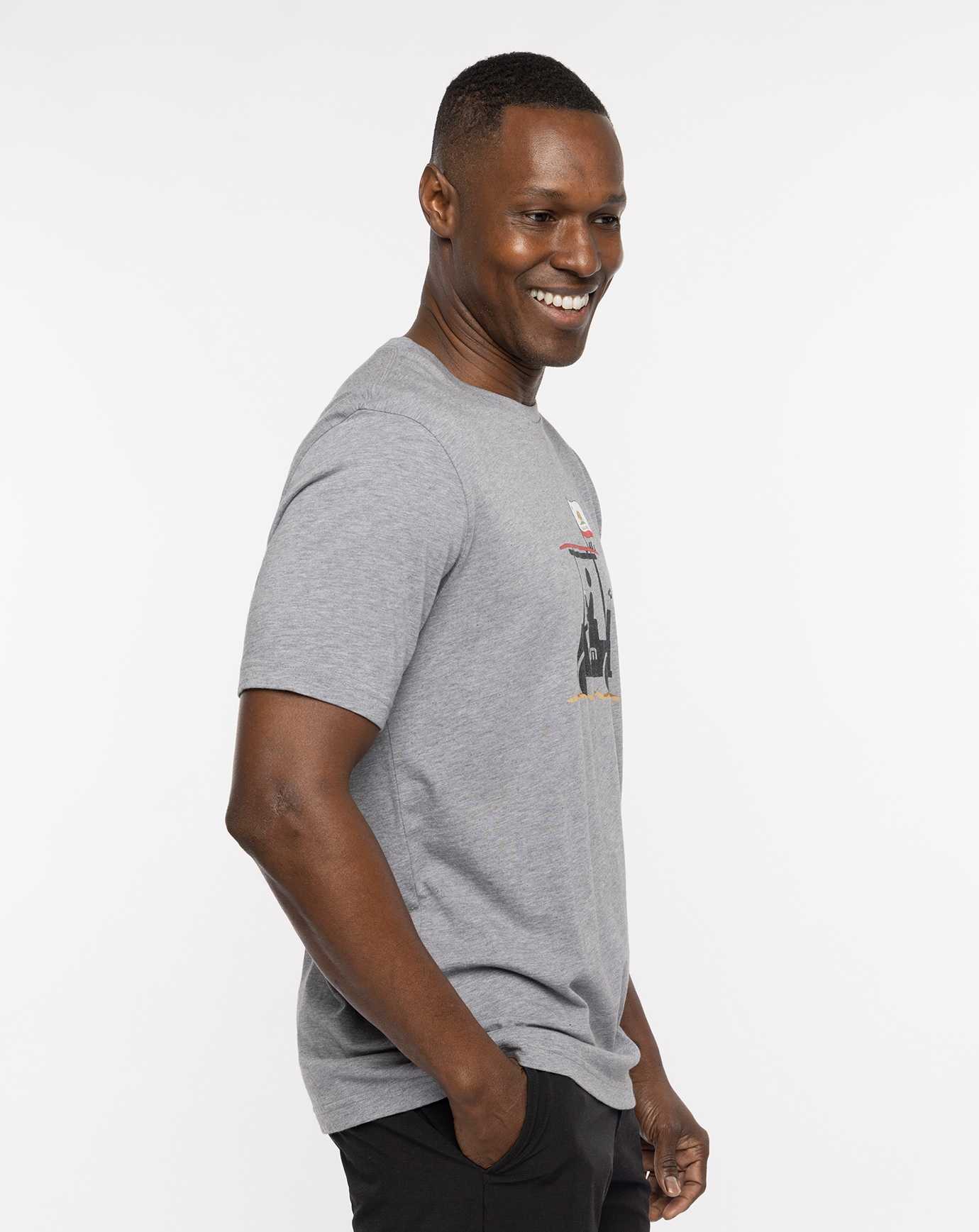 Travis Mathew Eureka Tee Heather Grey | PRXNAZE-12