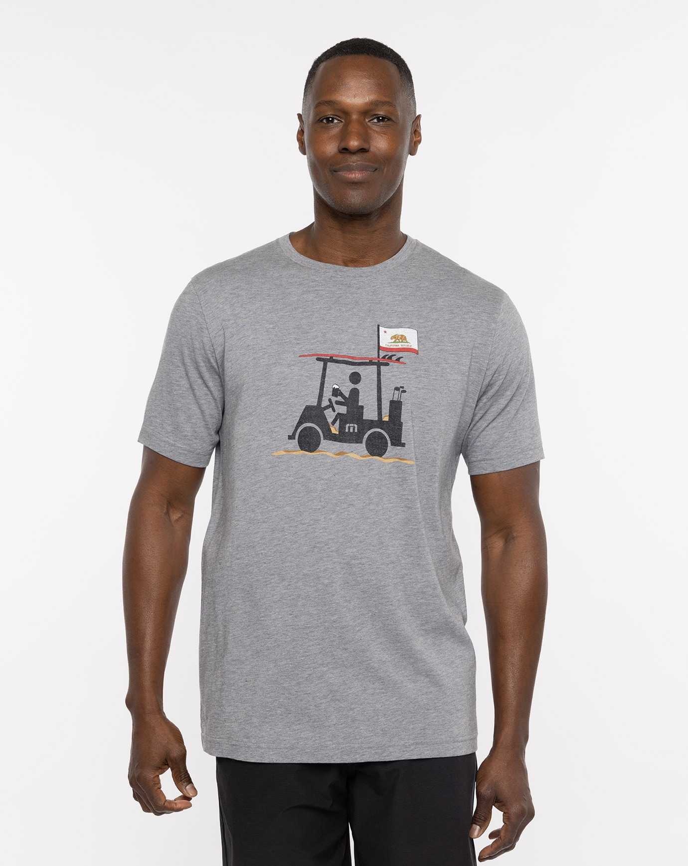 Travis Mathew Eureka Tee Heather Grey | PRXNAZE-12