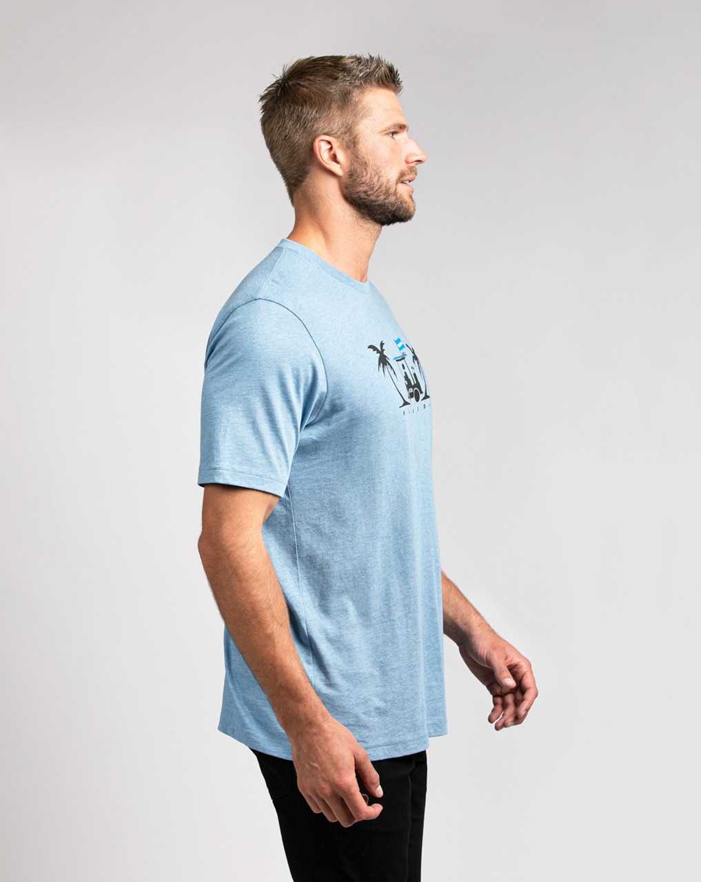 Travis Mathew Everglades 2.0 Tee Heather Allure | WZTUDEI-30