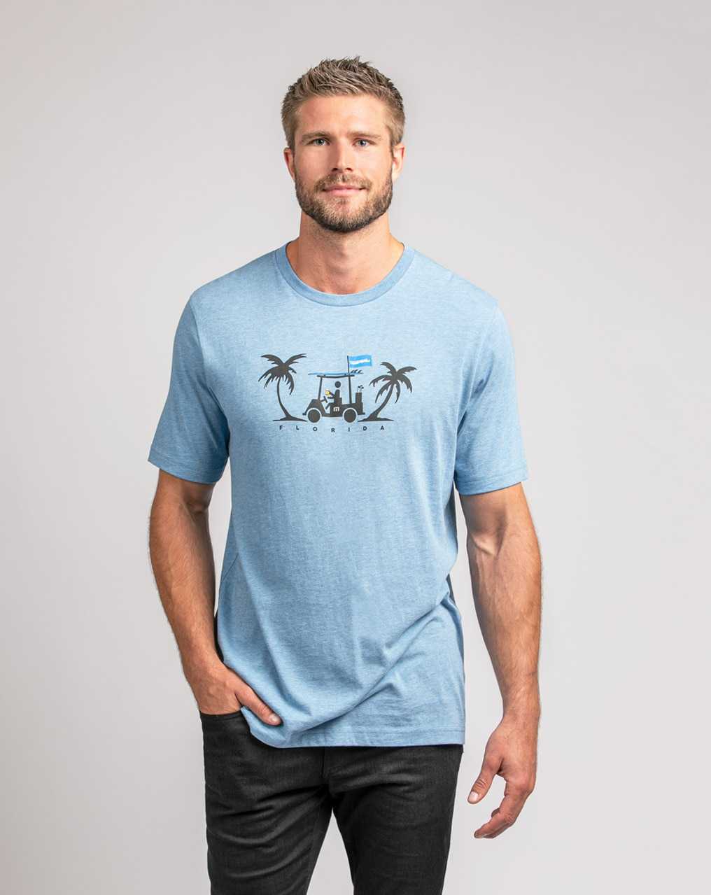 Travis Mathew Everglades 2.0 Tee Heather Allure | WZTUDEI-30