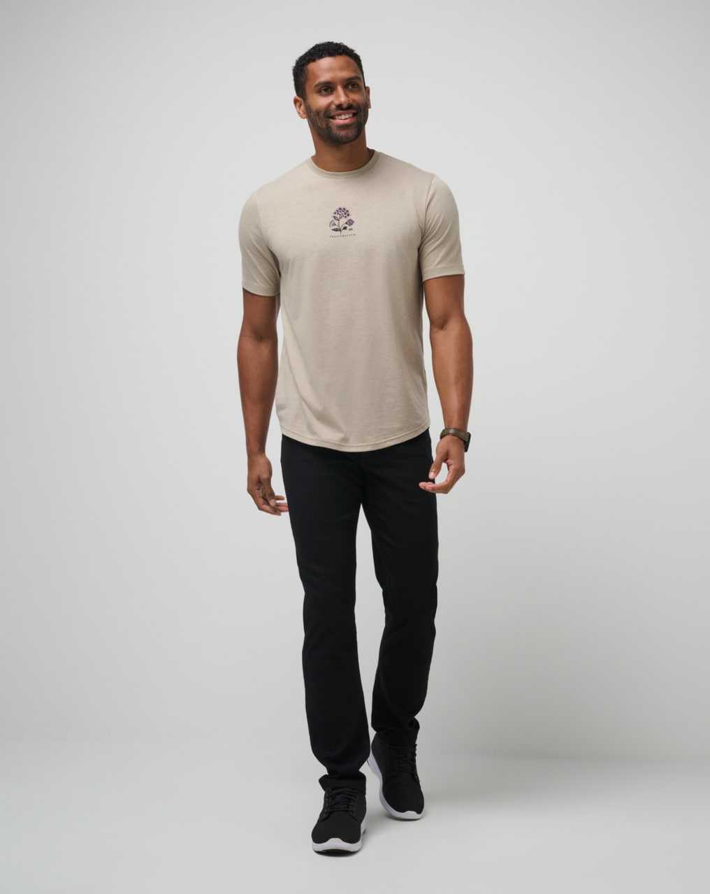 Travis Mathew Fading Sunlight Tee Oxford Tan | EUFQLWM-62