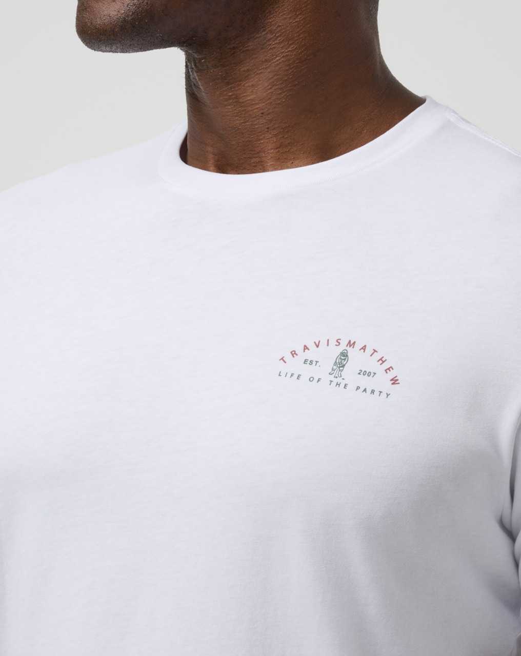 Travis Mathew Famous Reindeer Tee White | YSFLGPA-27