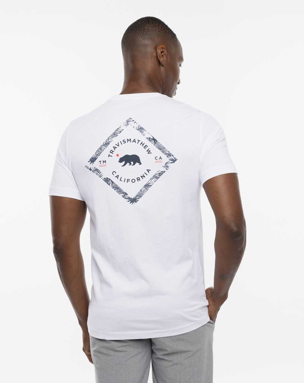 Travis Mathew Fern Canyon 2.0 tee White | KZSJNFC-91