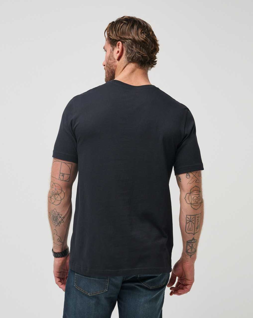 Travis Mathew Five K Day Tee Black | RYSQIUT-81