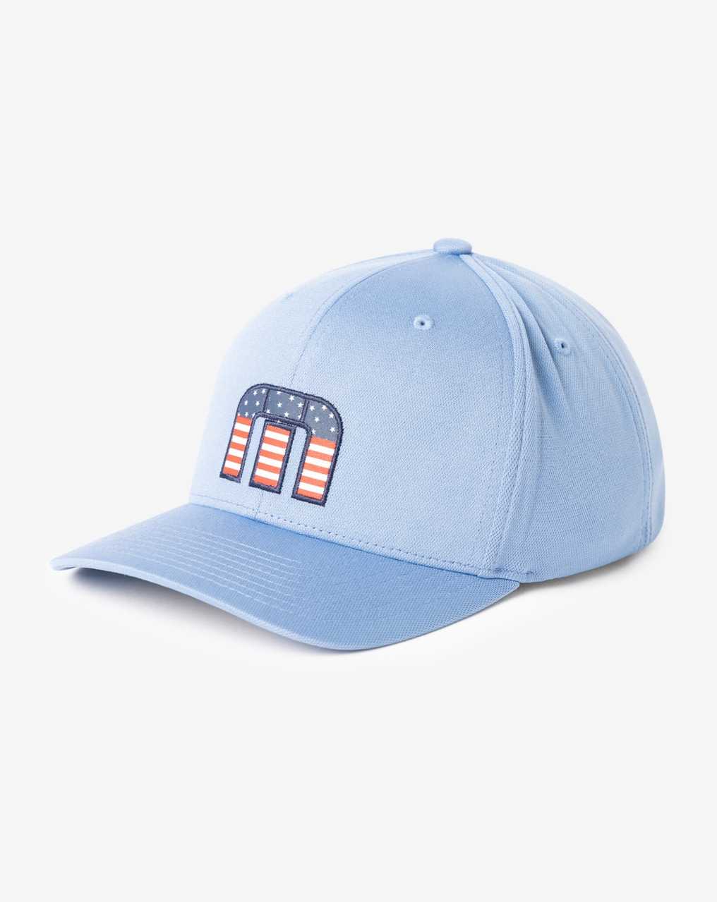 Travis Mathew Flag Dad Eco Snapback Hat Quiet Harbor | KABRNVO-35