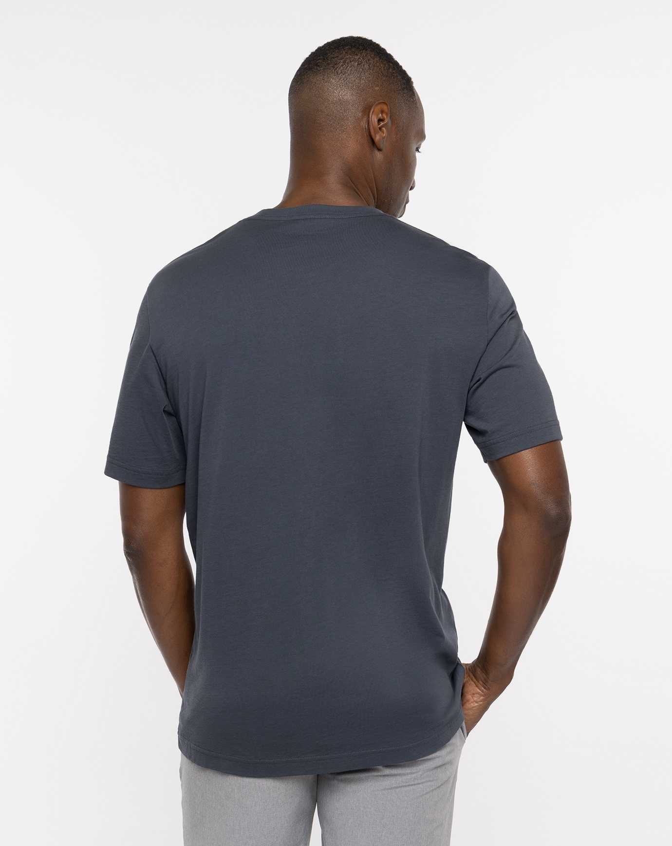 Travis Mathew Fog City Tee Blue Nights | DXHCRUE-46