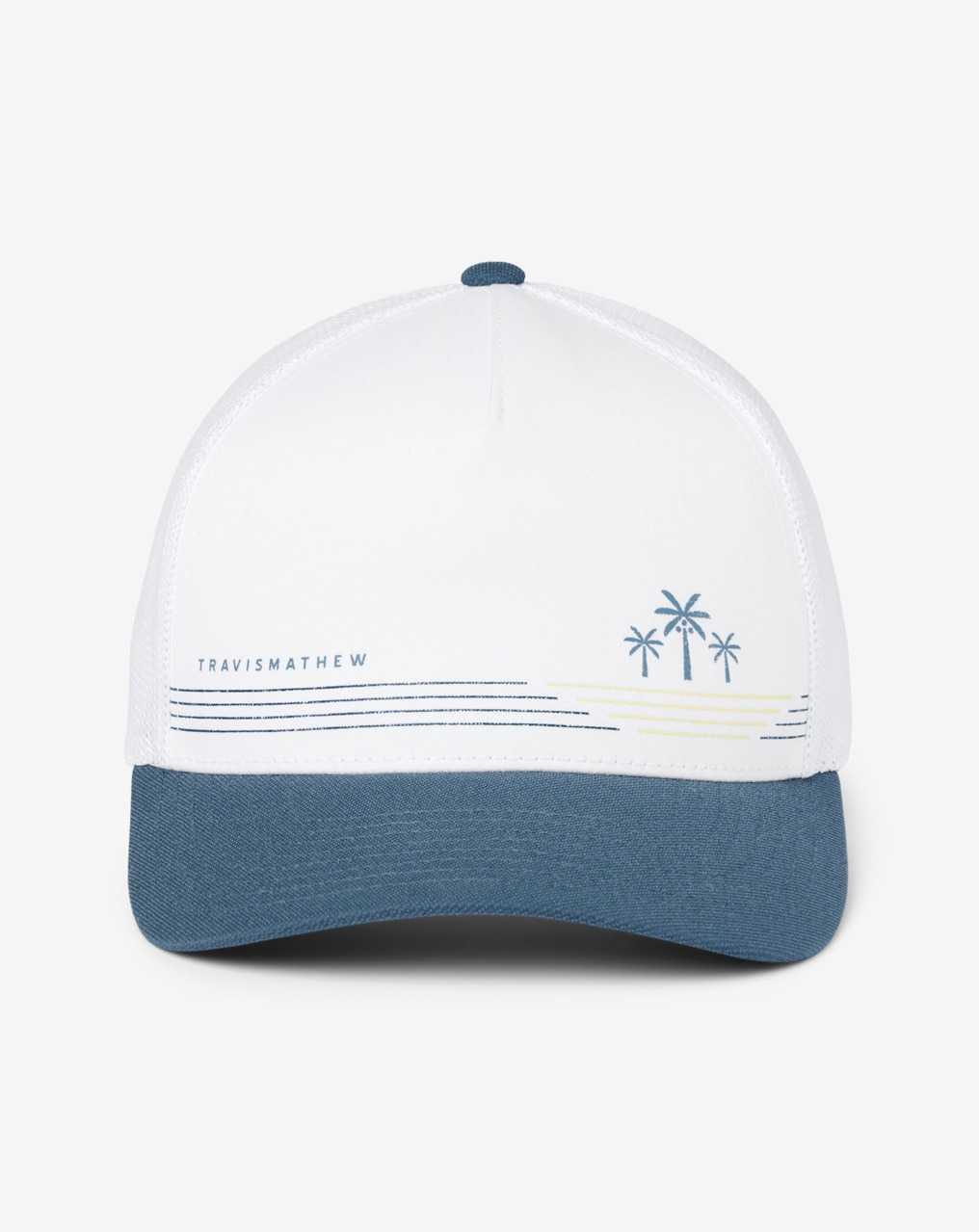 Travis Mathew Follow The Compass Snapback Hat White | CSBHEAK-90