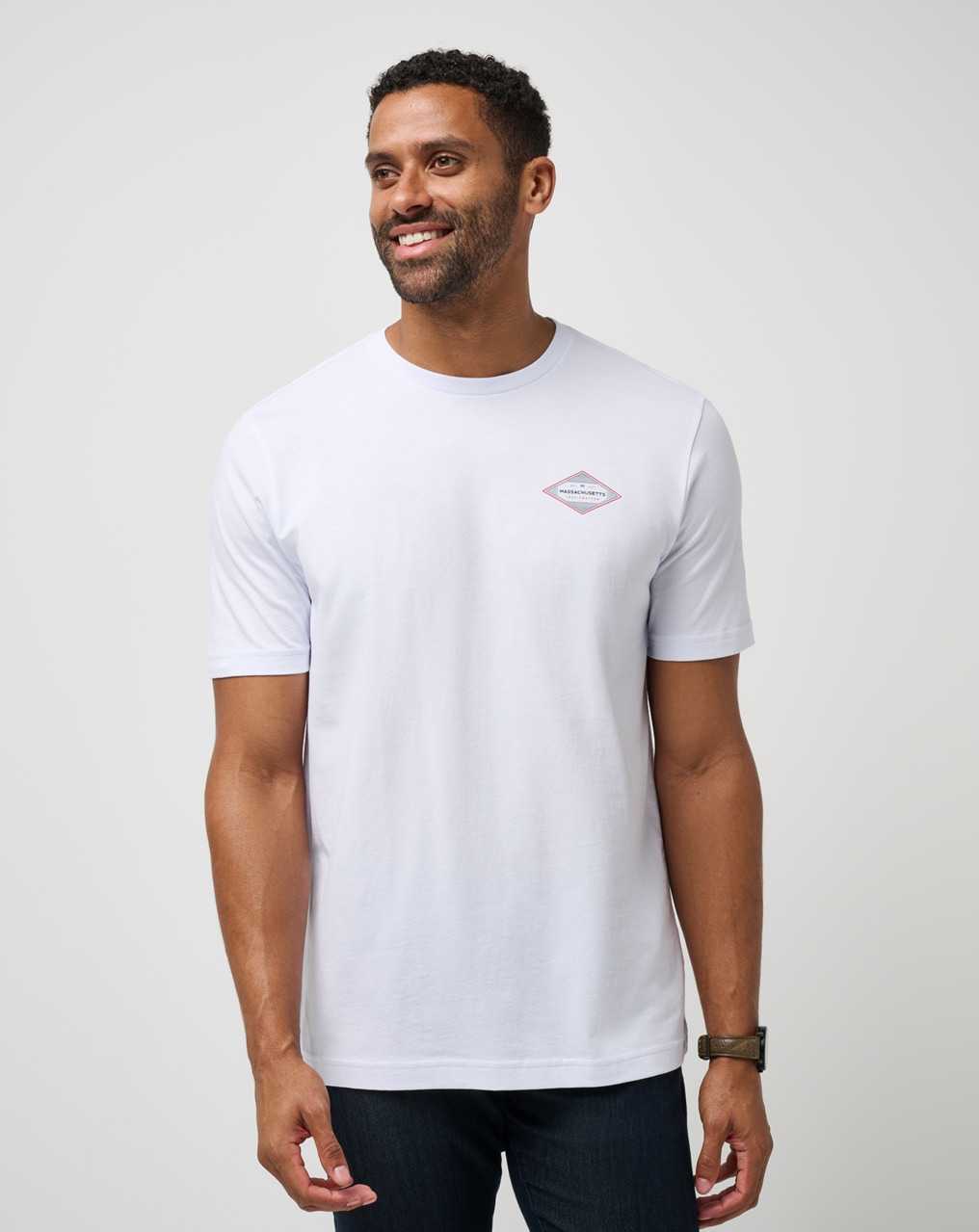 Travis Mathew For Sure Tee White | XEZGFLR-94