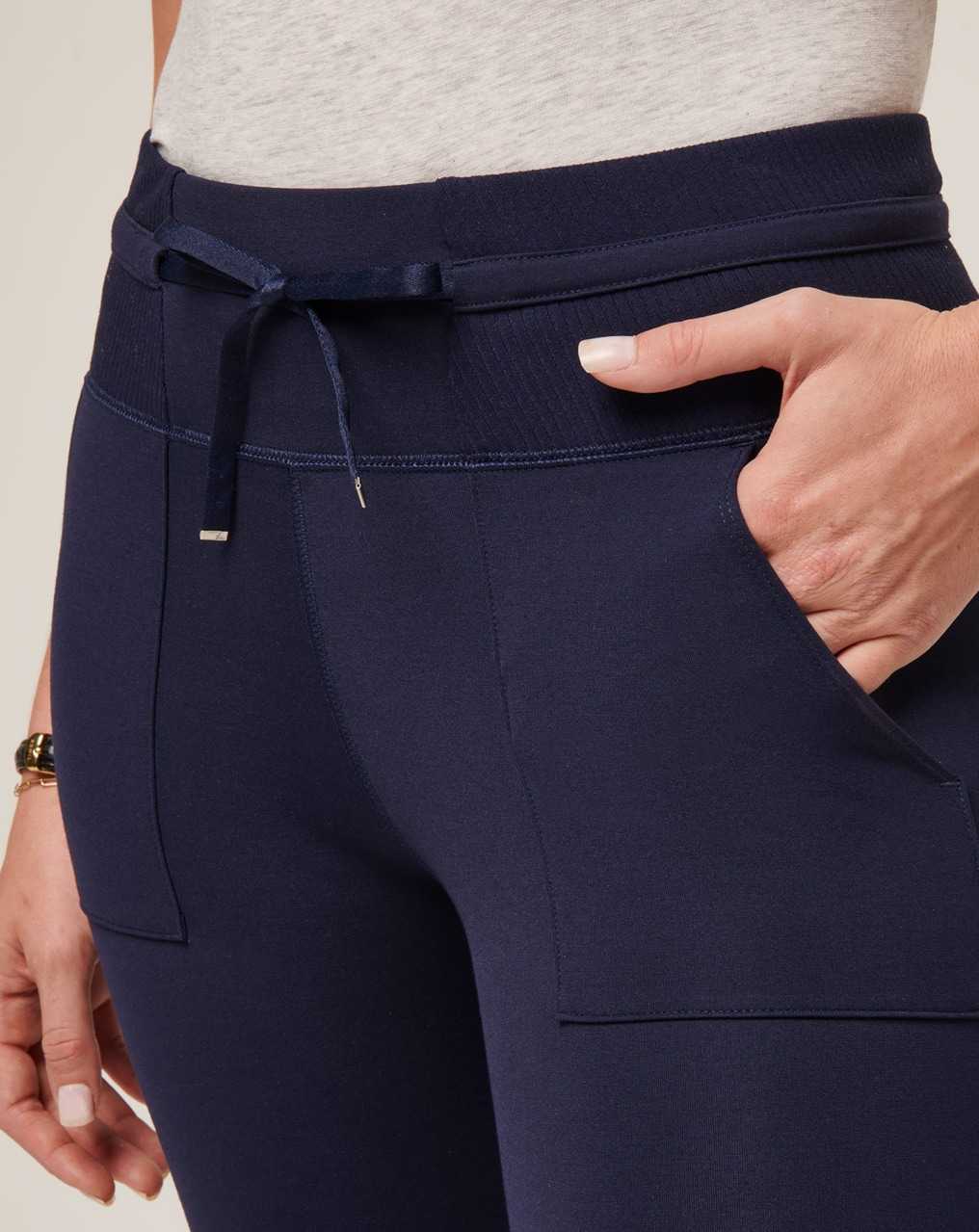 Travis Mathew Friday Ponte Pocket Legging Navy | HFQLOMB-91