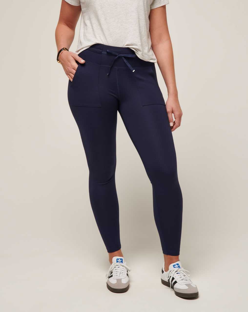 Travis Mathew Friday Ponte Pocket Legging Navy | HFQLOMB-91