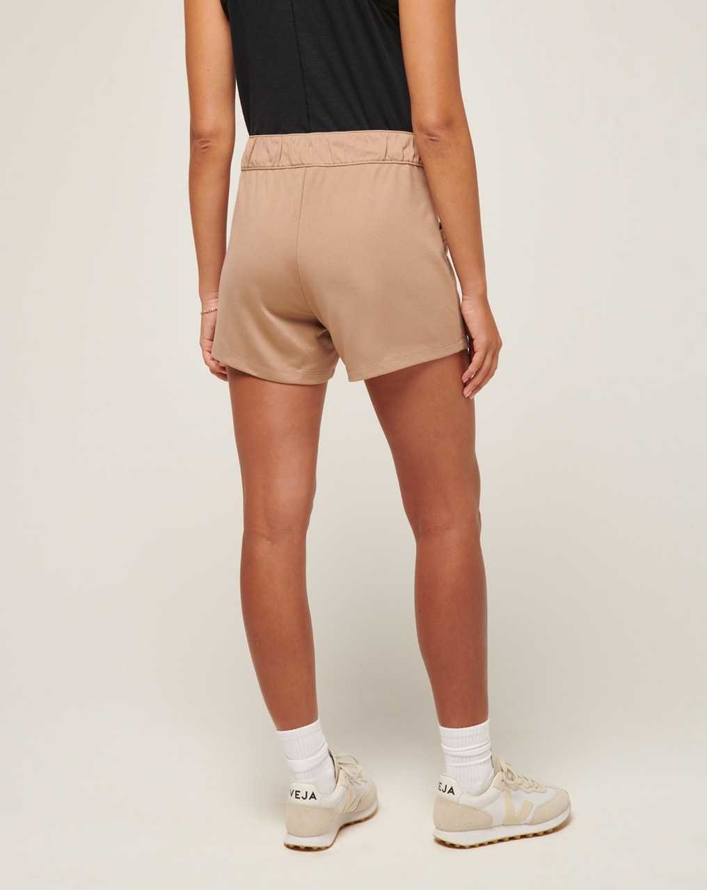 Travis Mathew Friday Ponte Pocket Short Natural | FROXBLD-16