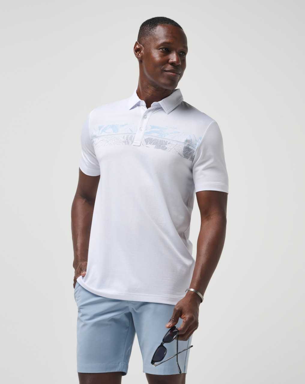 Travis Mathew Friendly Isle Polo White | TKADSGJ-02