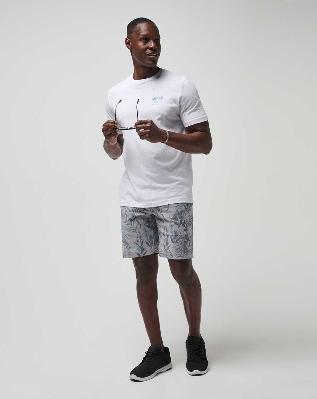 Travis Mathew Garden Isle Short 9in Heather Light Grey | FEGRBSD-93