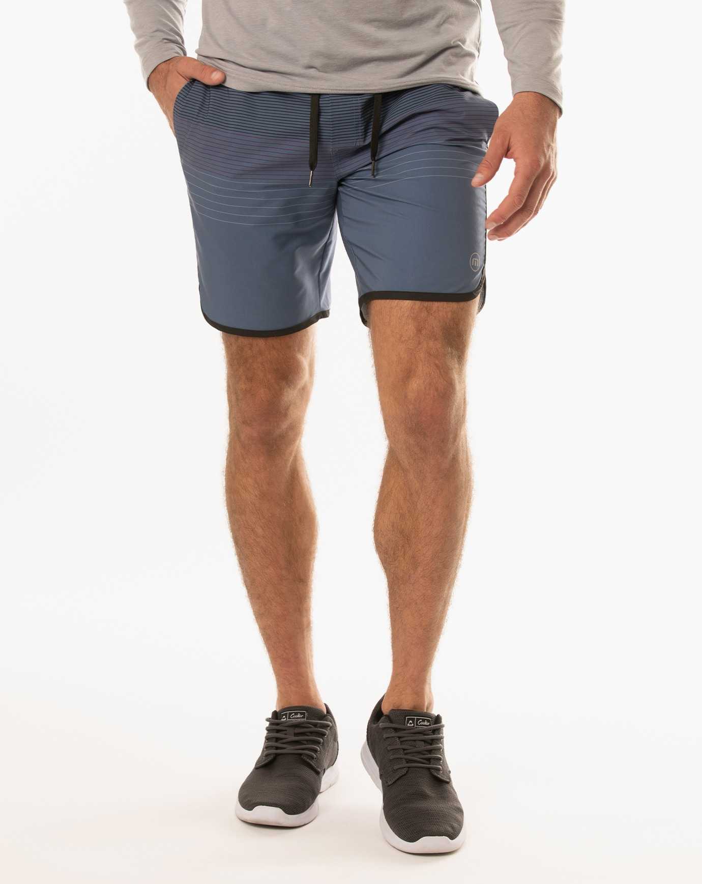 Travis Mathew Go Time Active Short 7.5in Vintage Indigo | AUXOMTG-56