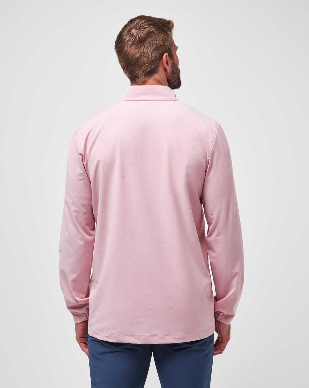 Travis Mathew Going Off Full Zip Heather Blush | YRWAOBP-39