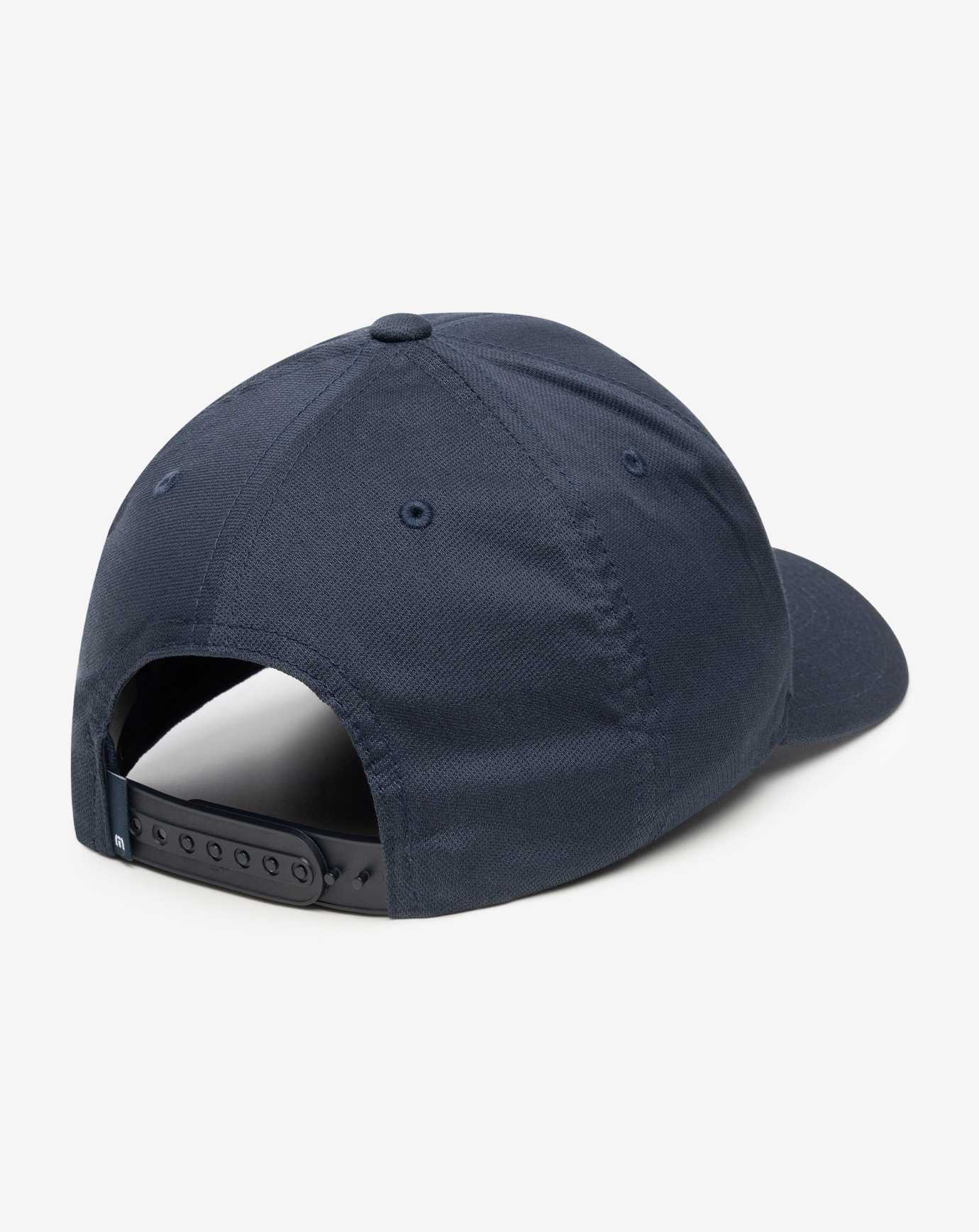 Travis Mathew Grand Illusion Snapback Hat Dark Blue | JRTCIOG-85