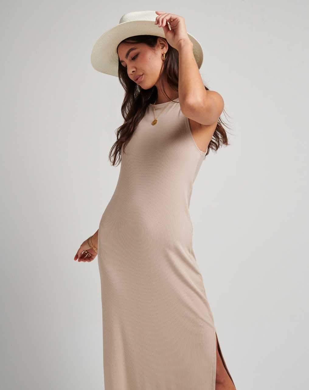 Travis Mathew Hadley Wood Midi Dress Atmosphere | GFXVWSD-02