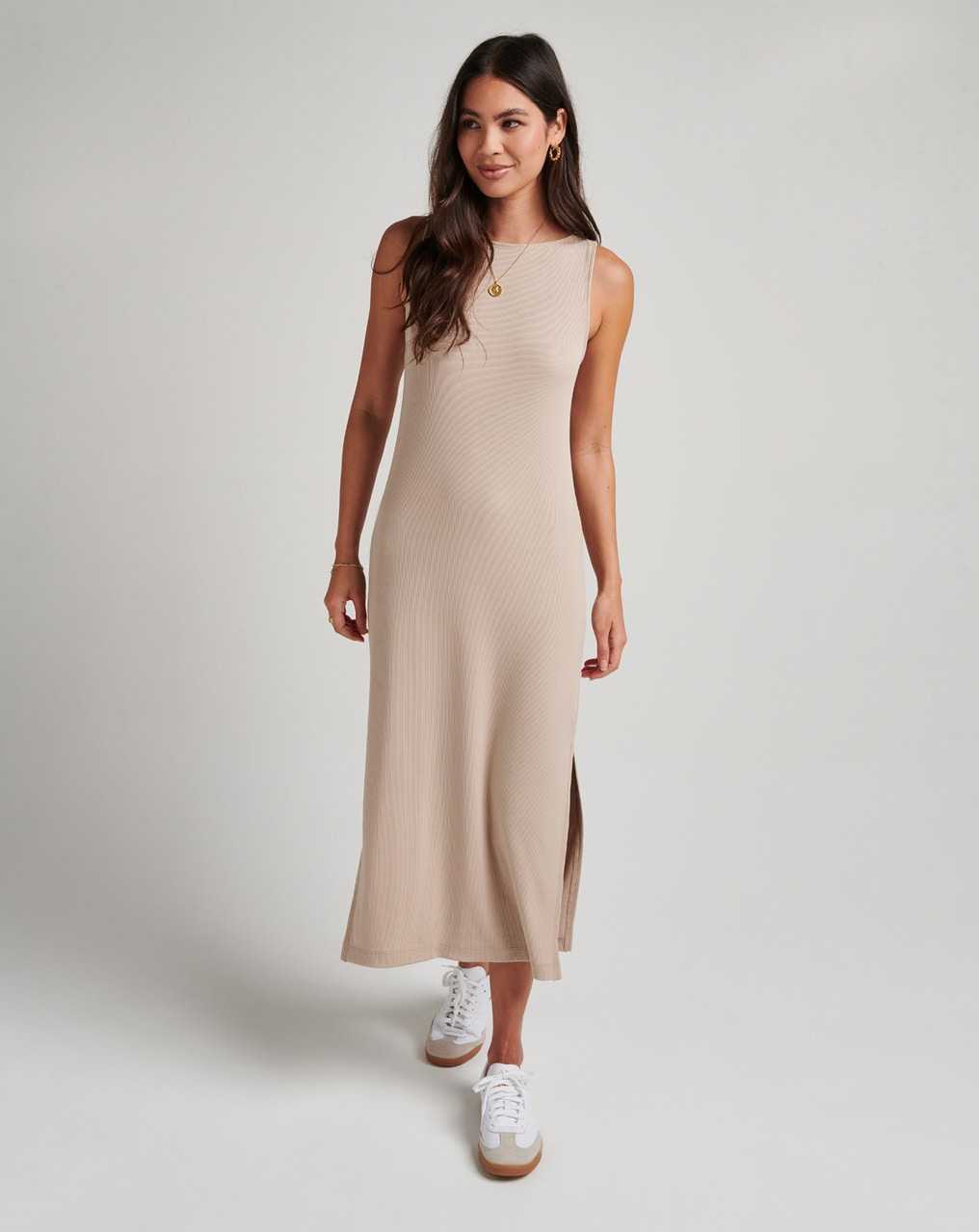 Travis Mathew Hadley Wood Midi Dress Atmosphere | GFXVWSD-02