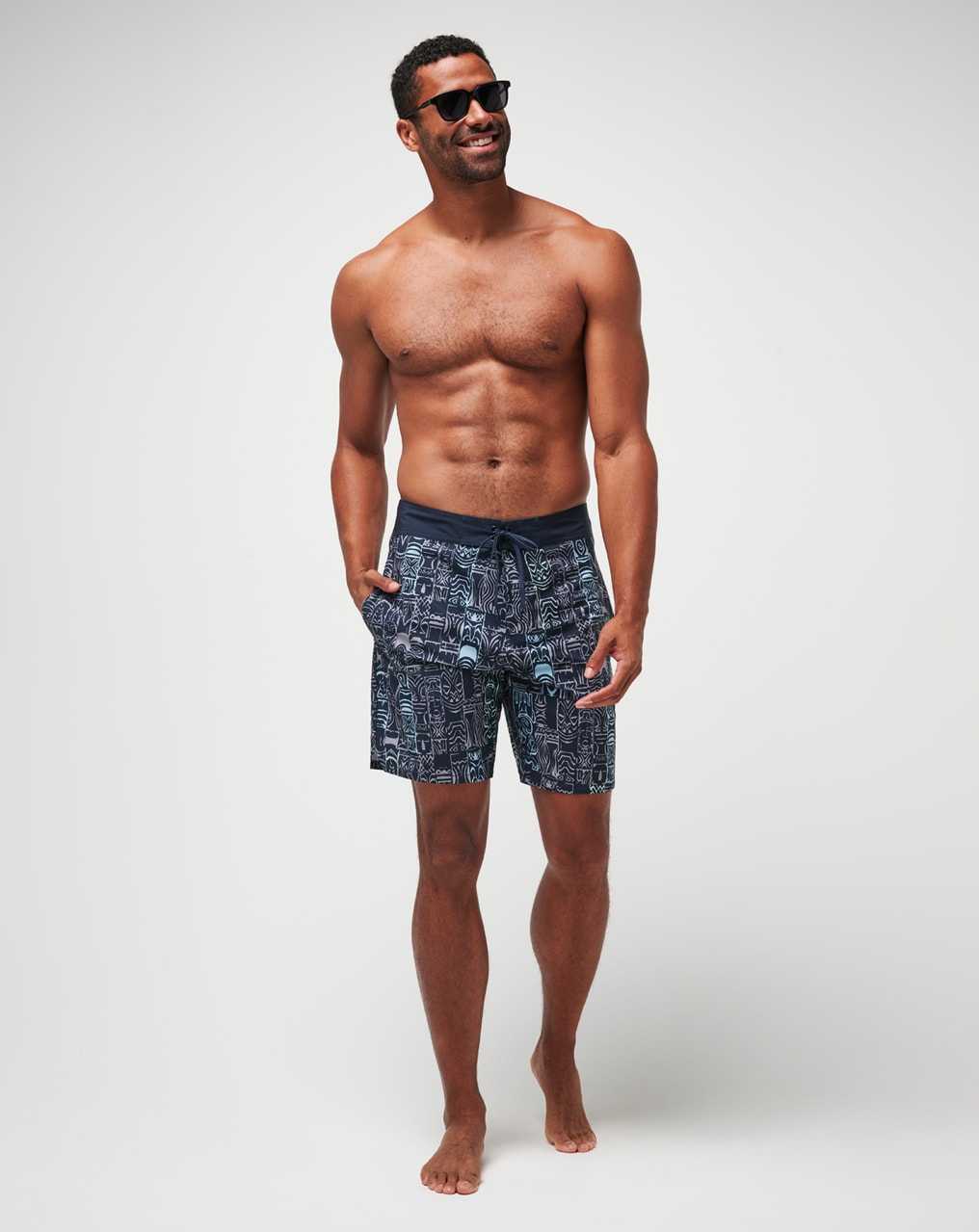 Travis Mathew Hamakua Boardshort Total Eclipse | KFMIQTA-89