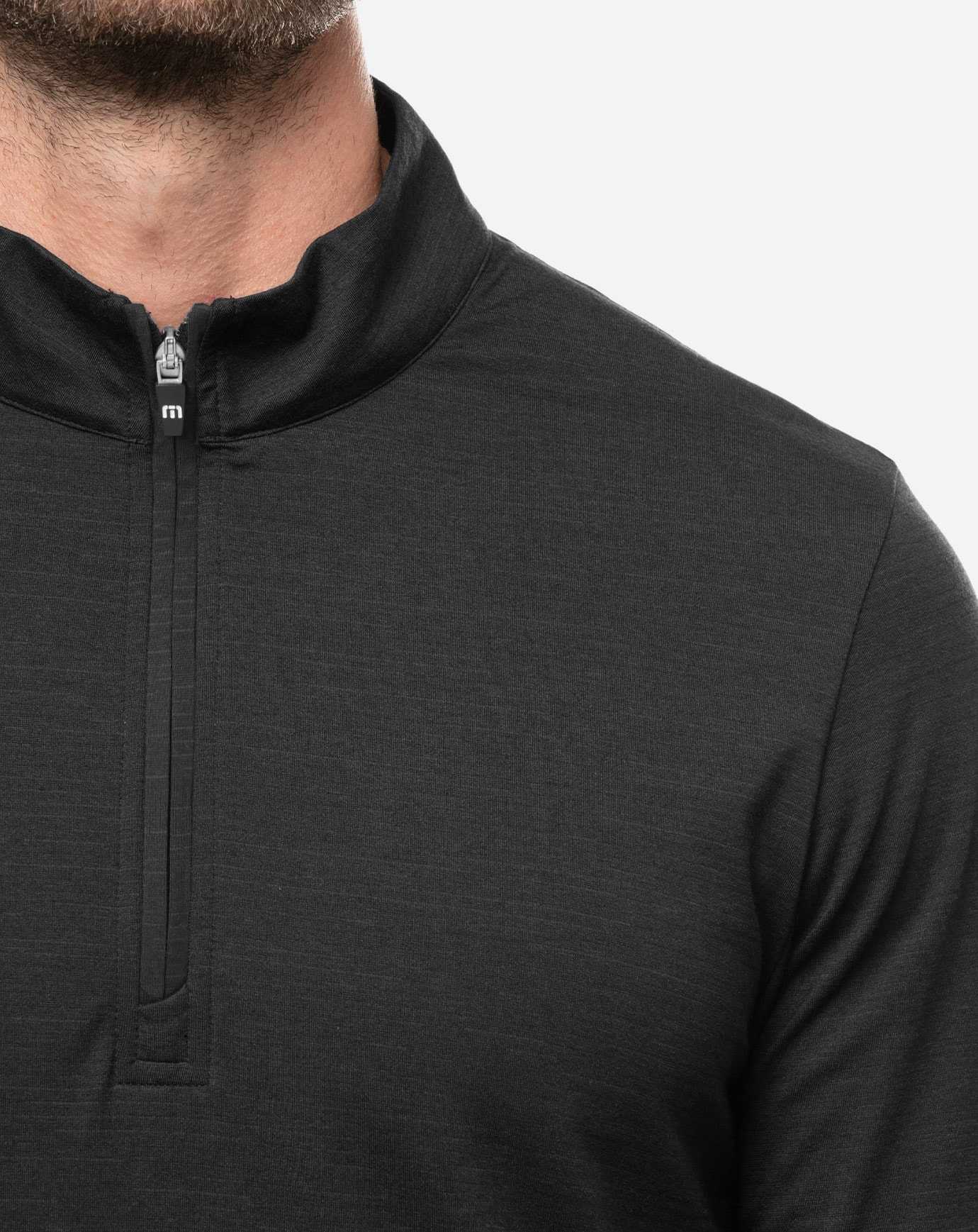 Travis Mathew Havasu 2.0 Quarter Zip Black | BDUWJGL-65