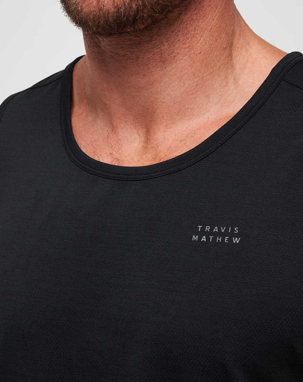 Travis Mathew Heater Pro Tank Black | ROLKSHQ-40