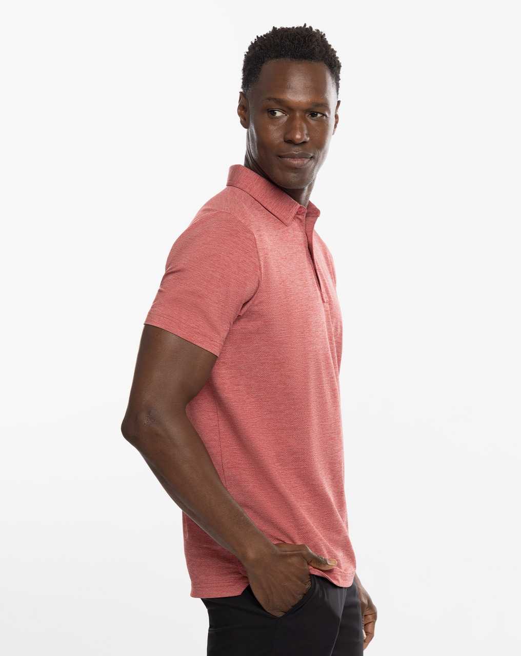 Travis Mathew Heating Up Golf Polo Heather Scooter | GPBQFVK-51