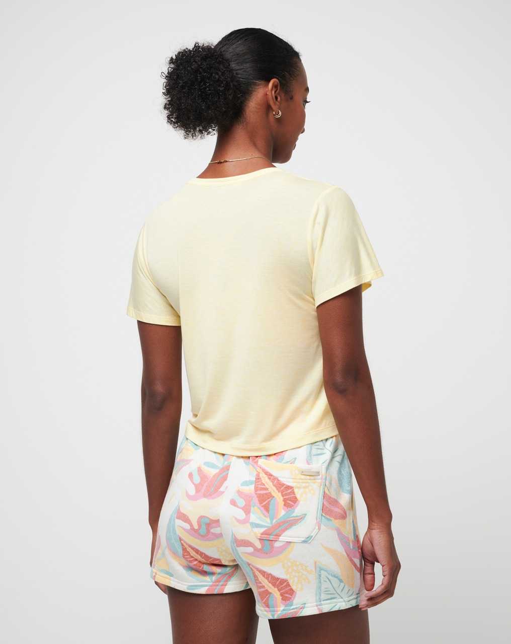 Travis Mathew Hermosa Beach Tissue Top Heather Pale Banana | VAQOZYD-62