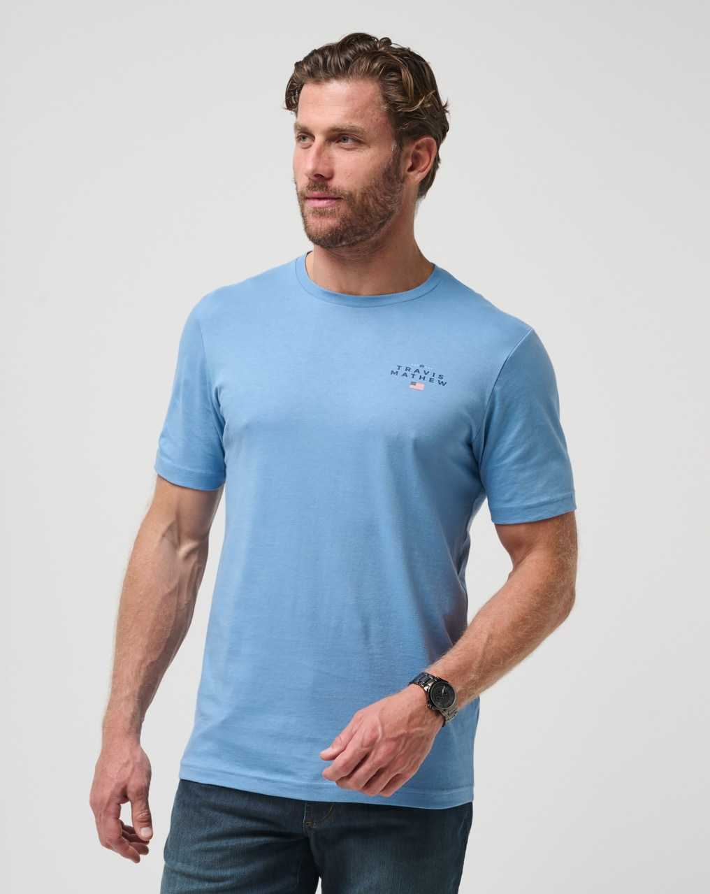 Travis Mathew Holiplay Tee Quiet Harbor | ZRKEJFO-78