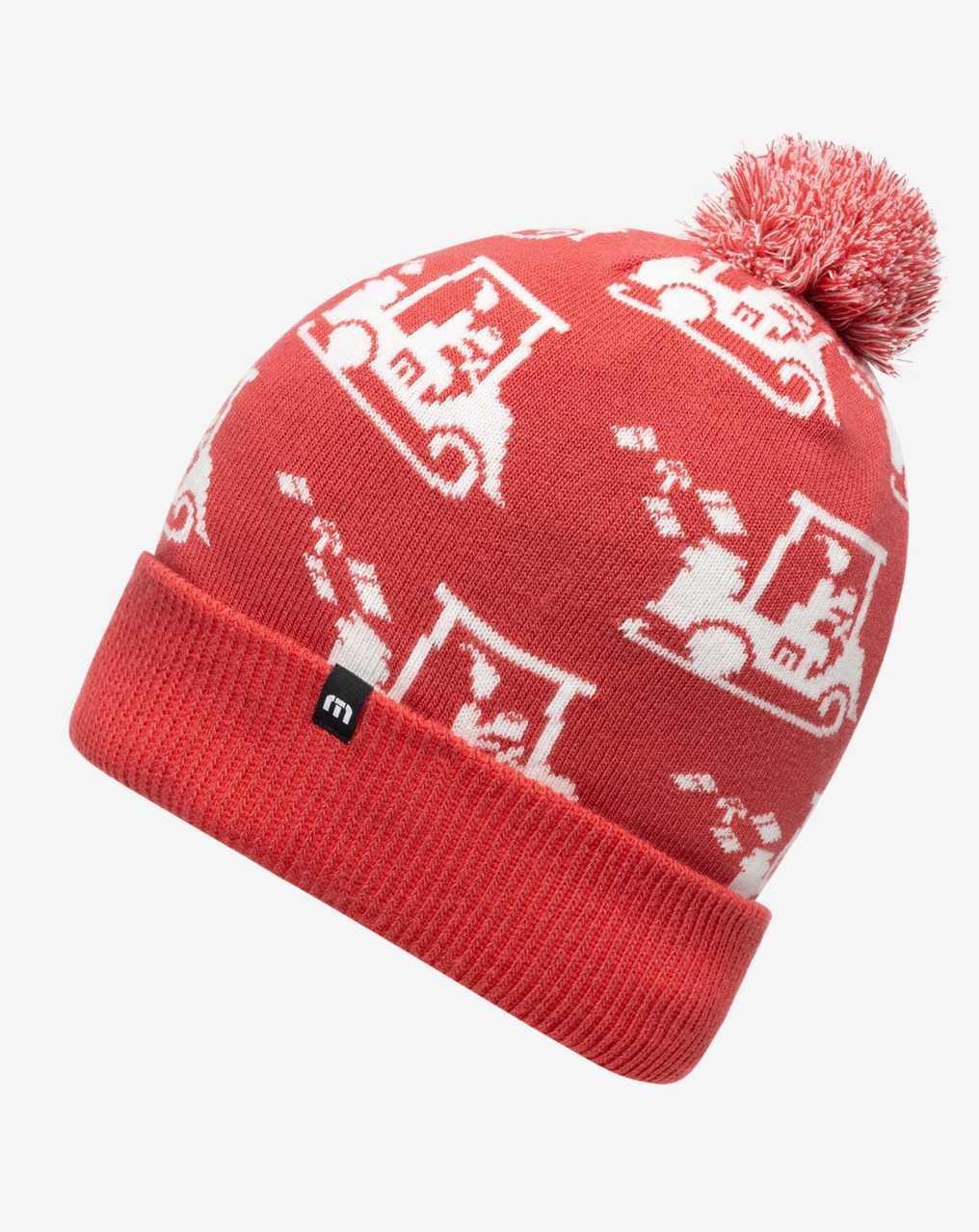 Travis Mathew Home Soon Beanie Red | VBDMACG-95