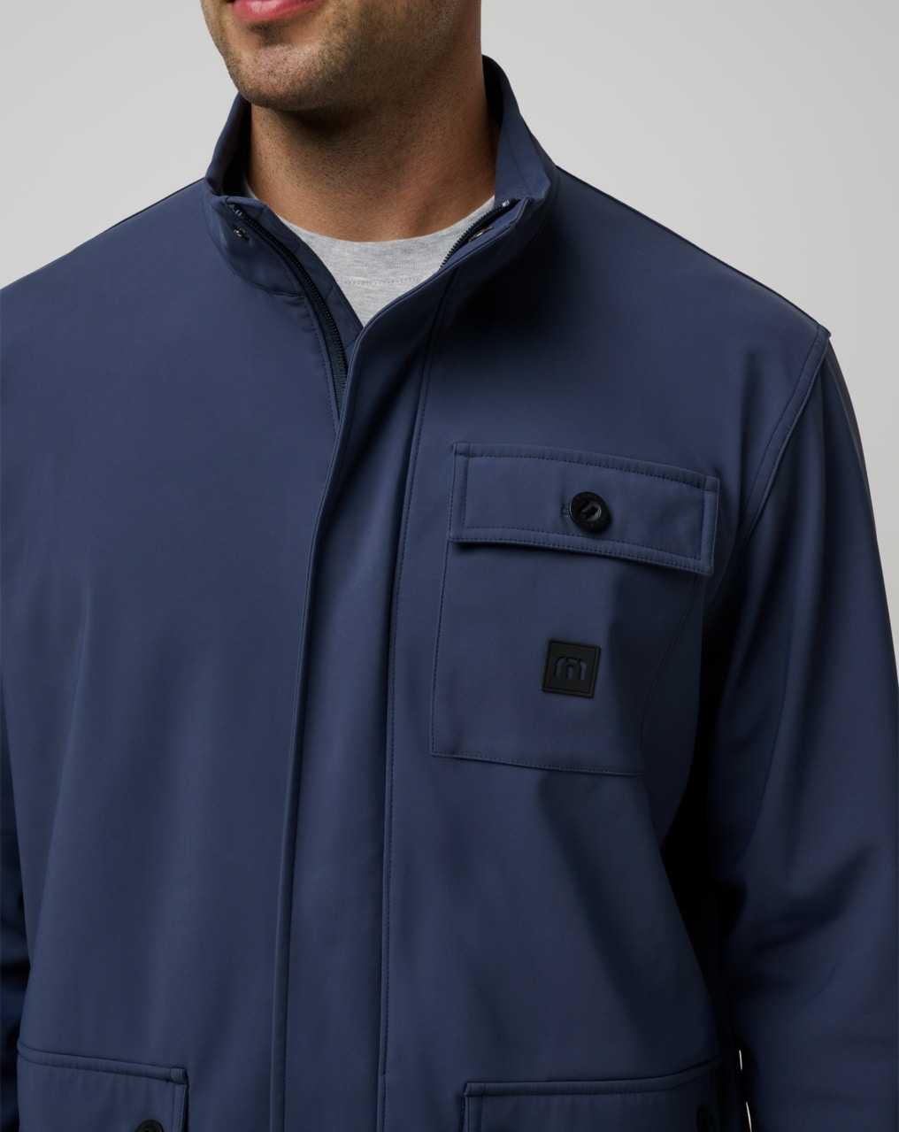 Travis Mathew Horizon Jacket Mood Indigo | KYCSFQZ-84