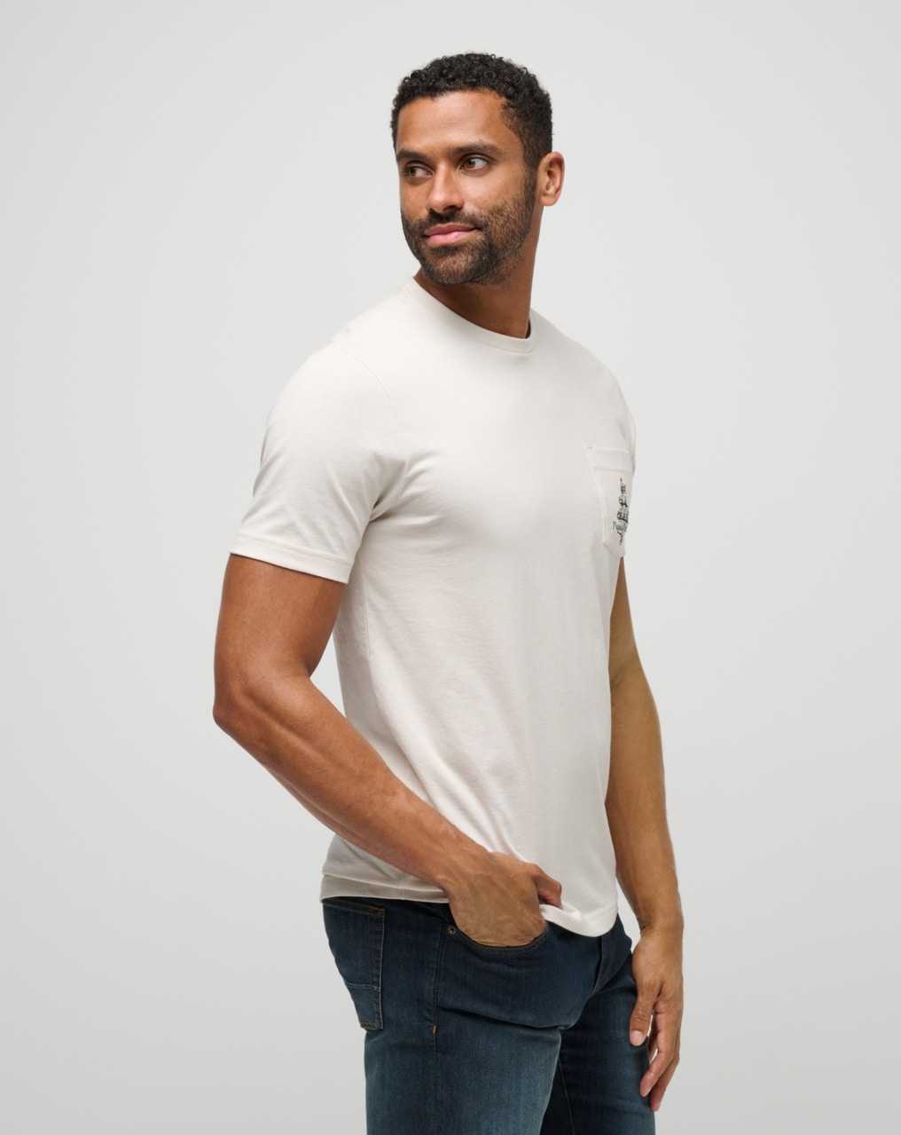 Travis Mathew Hot Buttered Rum Tee Moonbeam | IQCUOFY-24