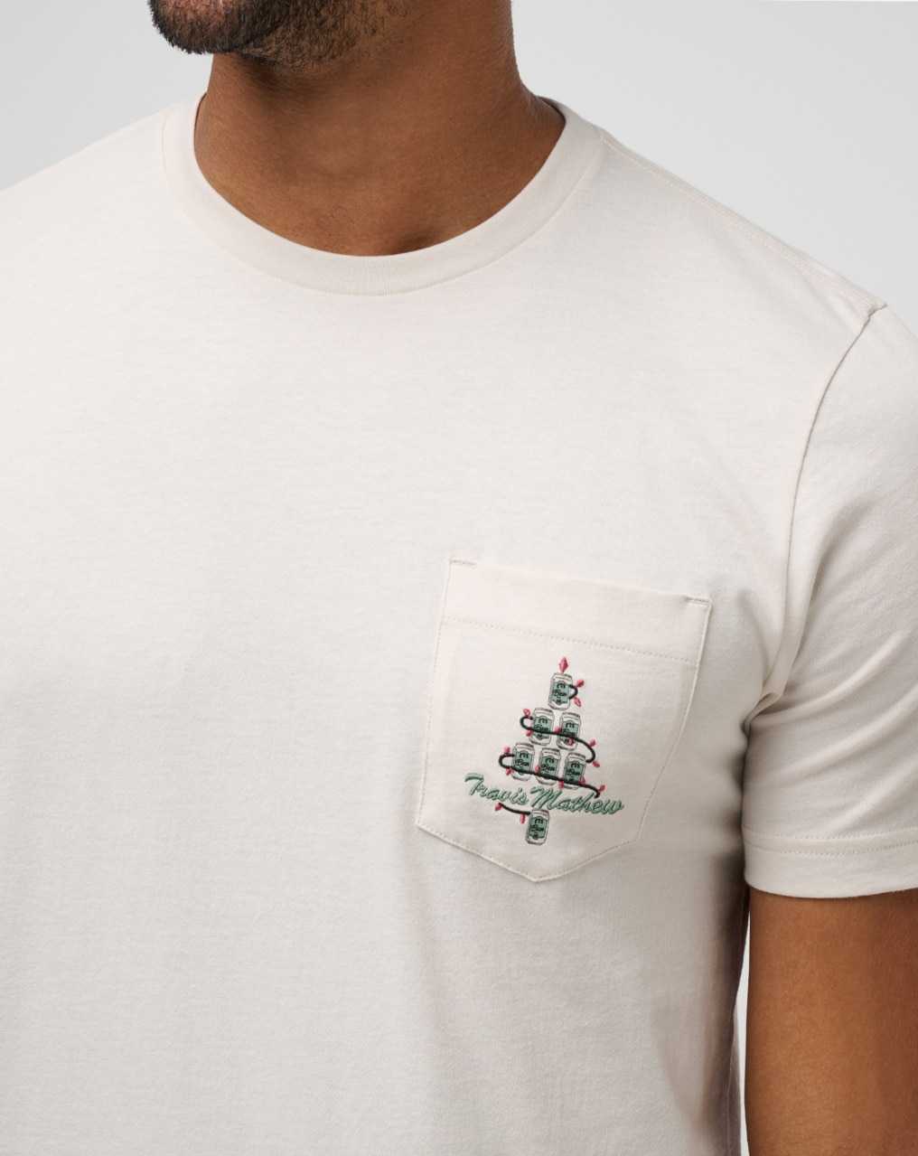 Travis Mathew Hot Buttered Rum Tee Moonbeam | IQCUOFY-24