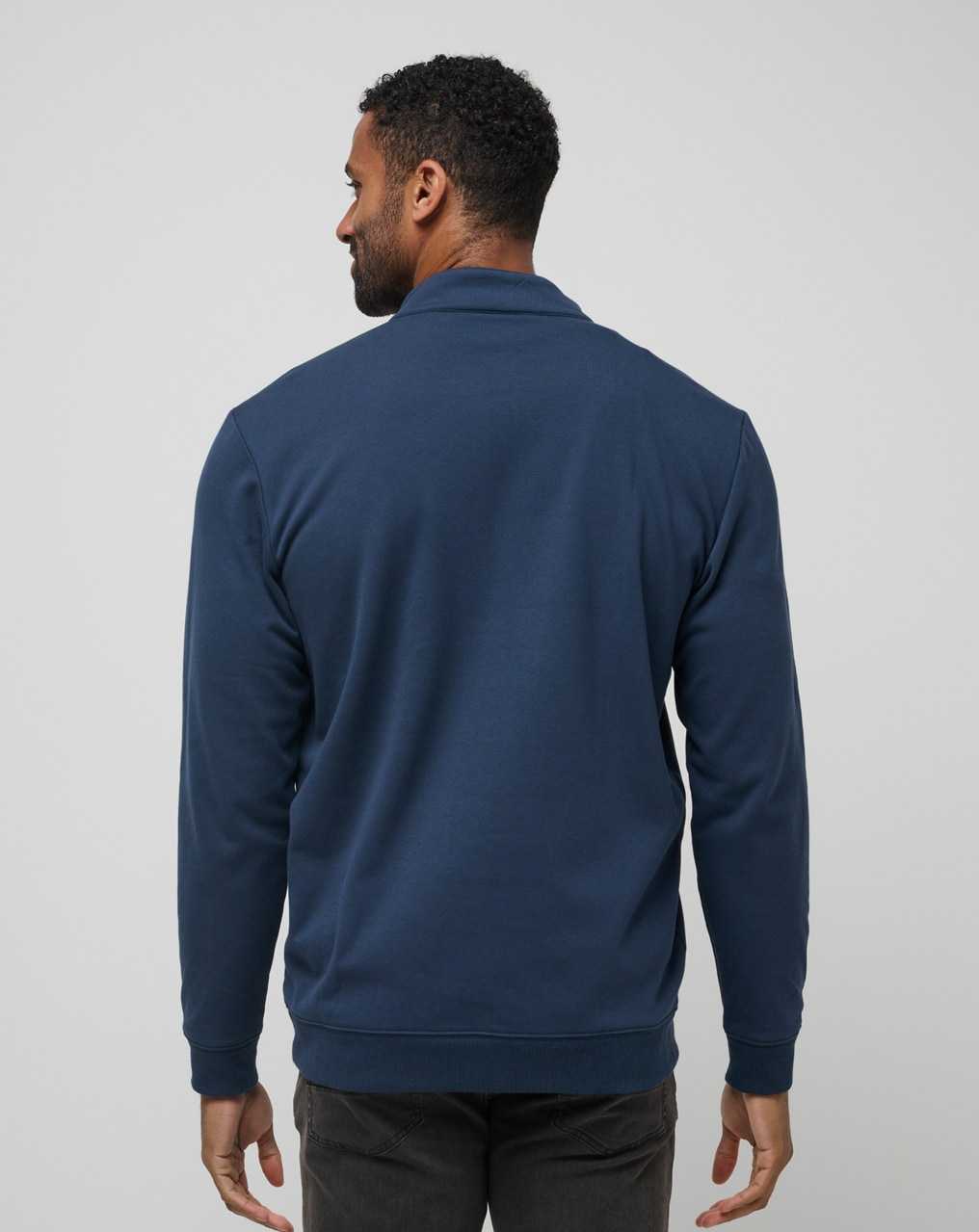 Travis Mathew Hotel Hopper Quarter Zip Total Eclipse | VQYUAEH-31