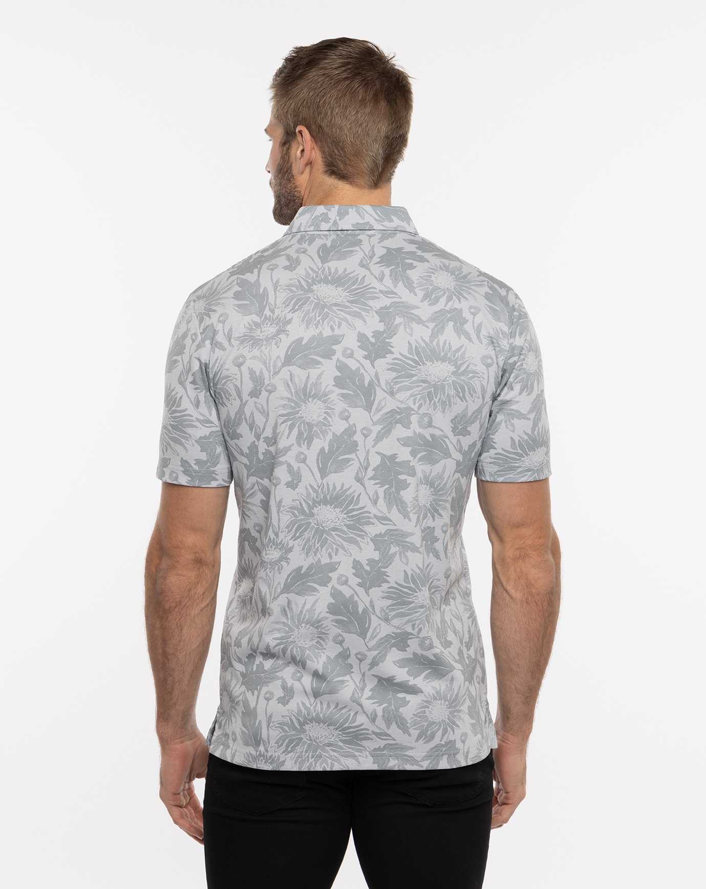 Travis Mathew I Can Explain Polo Heather Light Grey | QGAJTOP-91