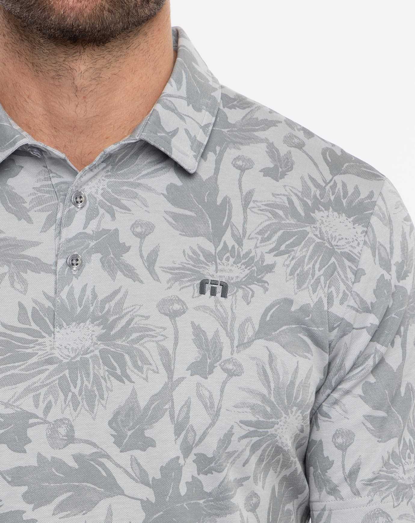 Travis Mathew I Can Explain Polo Heather Light Grey | QGAJTOP-91